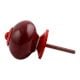 Cherry Solid Round Red Fitting Ceramic Knob
